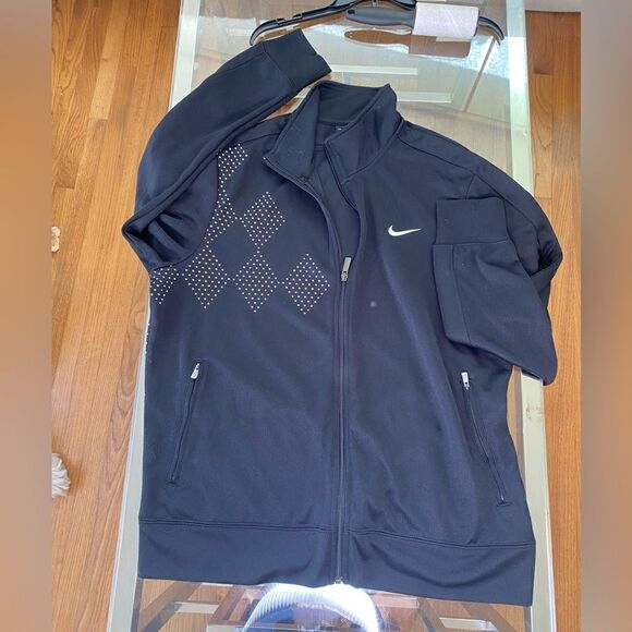 Mens Nike Golf warmup jacket front zip argyle dot print - Picture 7 of 10